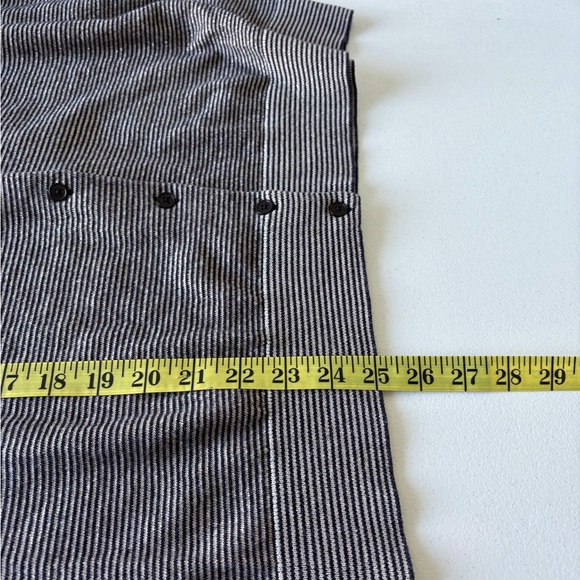 Talbots Woman Size 1X Navy Stripe Metallic Button Up Cardigan Office Casual - Picture 12 of 12